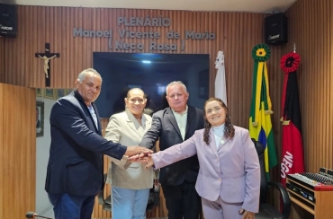 Reeleita presidente da Câmara de São Francisco, vereadora Maria de Fátima reafirma compromisso com o desenvolvimento do município