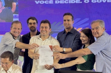 Secretário Homero Neto celebra assinatura da ordem de serviço para construção da Vila Olímpica de Sousa