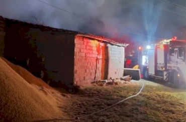Incêndio atinge depósito de arroz em Sousa