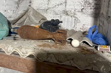 Bomba que pode ter sido da 1ª ou 2ª Guerra Mundial é achada em sítio na Paraíba