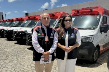 Município de Sousa recebe nova ambulância do SAMU 192 para fortalecer atendimento de urgência e emergência