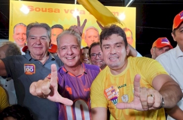 Nabor Wanderley visita Sousa e trata de parcerias com o prefeito Helder Carvalho