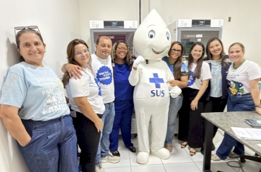 Representantes do Ministério da Saúde, da SES-PB e da 10ª GRS acompanham vacinação contra a influenza em Sousa 