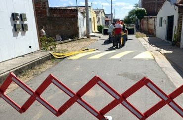 STTrans intensifica trabalho e já sinalizou 300 lombadas em bairros de Sousa