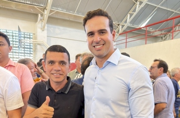 Alberto de Braz participa de agenda com Lucas Ribeiro em Sousa e ressalta parceria de Santa Cruz com o Governo do Estado