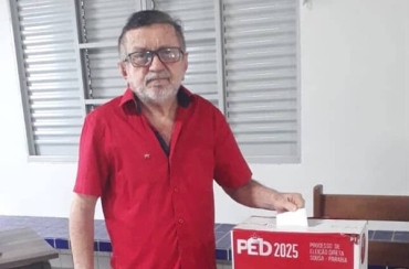 Histórico militante, Chiquinho do PT, participa de votação do PED em Sousa