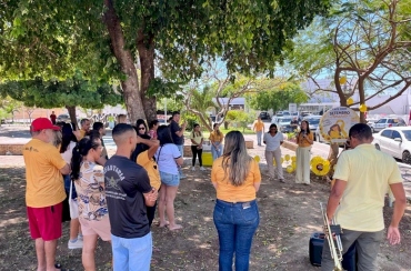 no Setembro Amarelo, gestão Helder Carvalho promove ação de valorização da vida na Praça do Bom Jesus, em Sousa