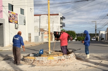 Gestão Helder Carvalho moderniza rotatórias e reforça mobilidade urbana em Sousa