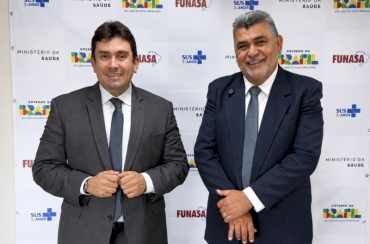 Parceria por Sousa: prefeito Helder Carvalho discute sobre investimentos com o Presidente Nacional da Funasa
