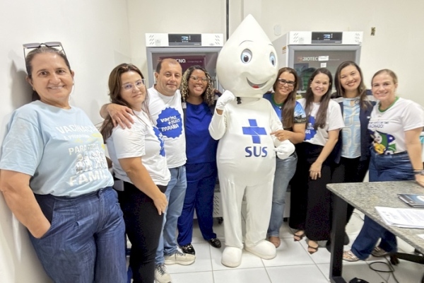 Representantes do Ministério da Saúde, da SES-PB e da 10ª GRS acompanham vacinação contra a influenza em Sousa 