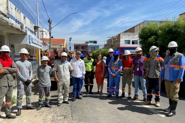 Em Sousa, ação integrada promove regularização da fiação e ordenamento urbano