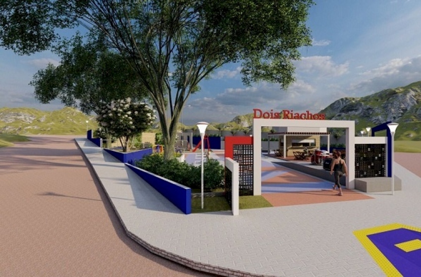 Projeto arquitetônico de praça em São Francisco / PB 