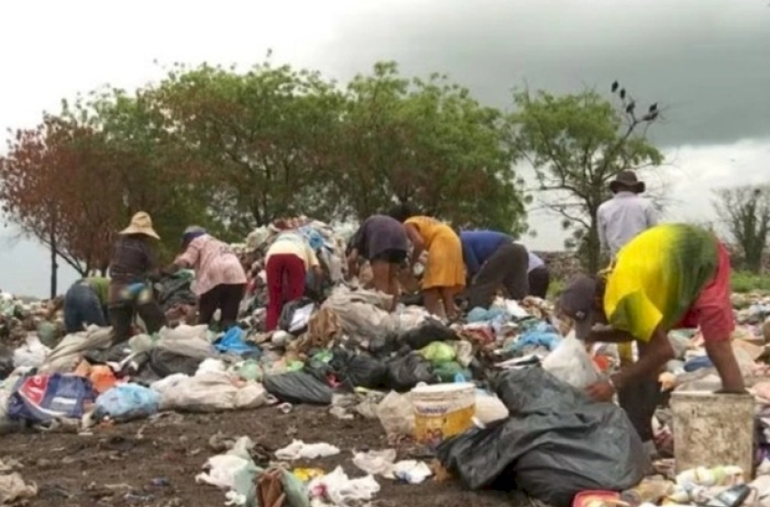 Lixão em Cajazeiras, na Paraíba