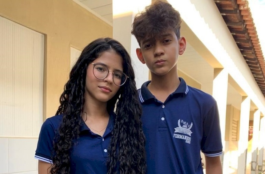 Alunos medalhistas de Santa Cruz 