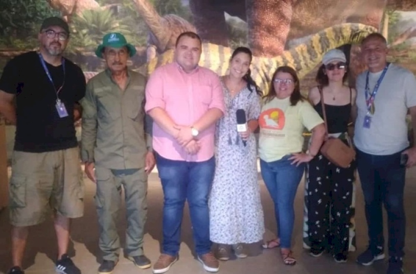 Gravação de material para o Programa Giro da Record Internacional 